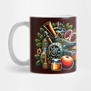 Steampunk Rosh Hashanah Mug